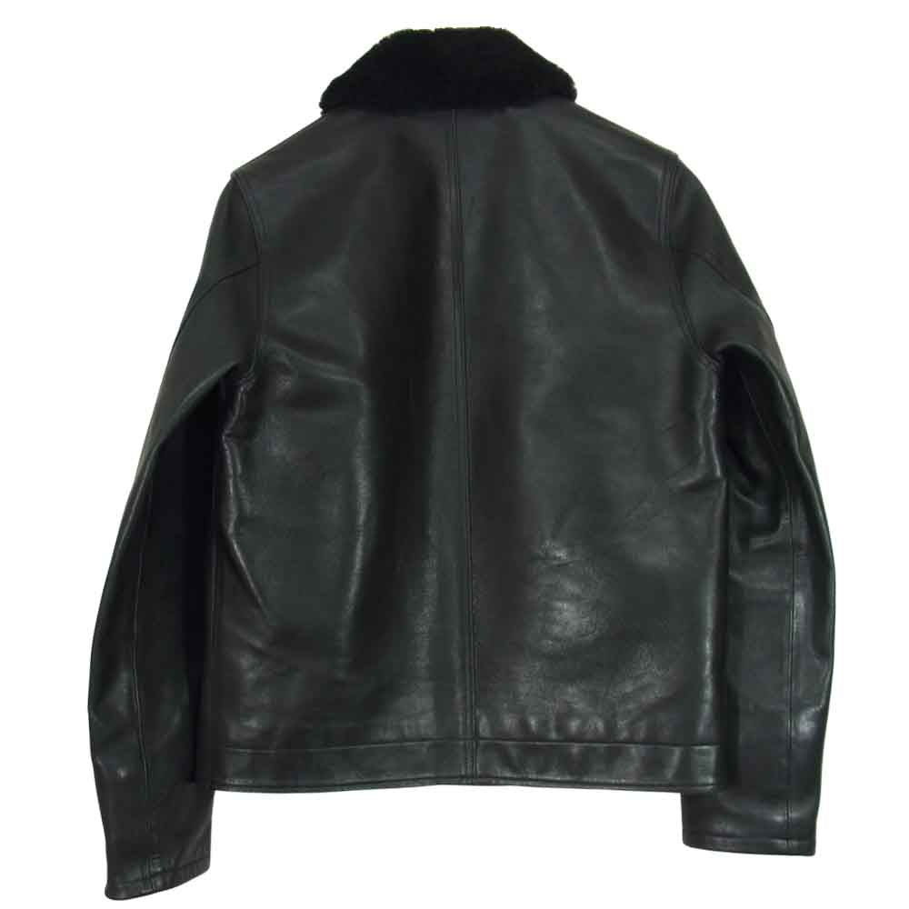 MWS エムダブルエス N-1 レザー デッキ ジャケット ブラック系 M【中古】
