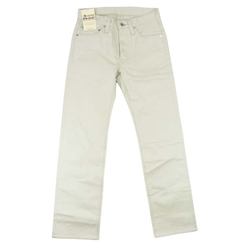 IRON HEART アイアンハート 666S-PQ 14oz ヘビーピケ スリムストレート ベージュ系 28【新古品】【未使用】【中古】