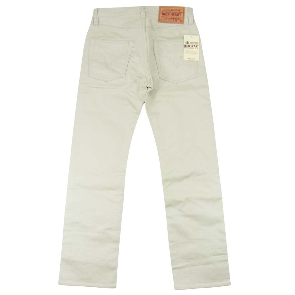IRON HEART アイアンハート 666S-PQ 14oz ヘビーピケ スリムストレート ベージュ系 28【新古品】【未使用】【中古】