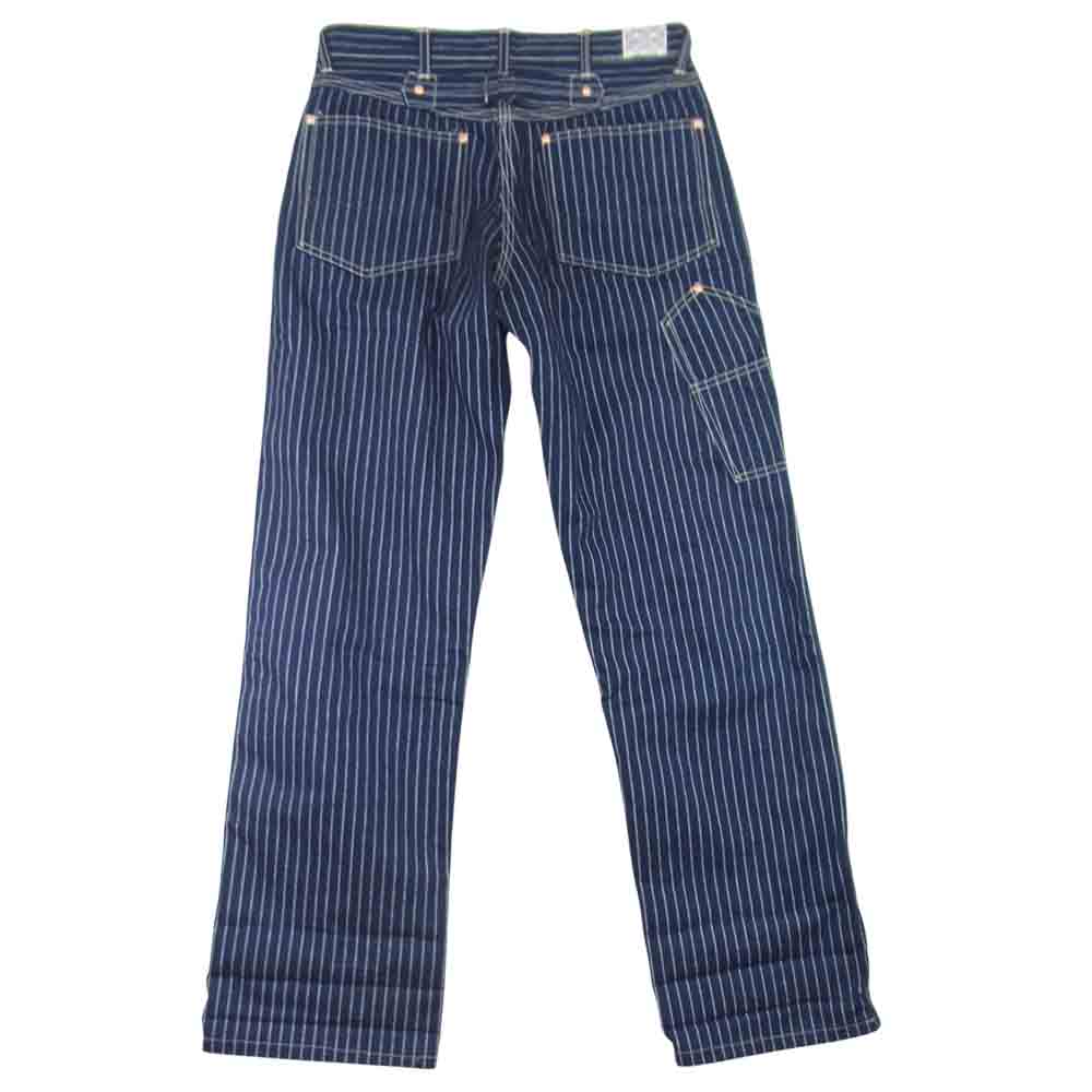The REAL McCOY'S ザリアルマッコイズ JOE MCCOY 8 hour union ウォバッシュ ストライプ ワーク ペインター ネイビー系 28【中古】