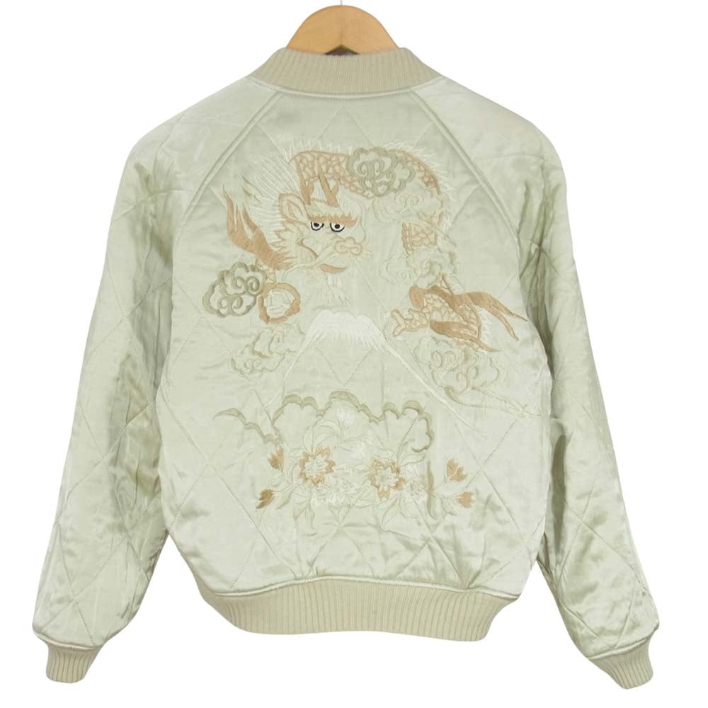 THE FLAT HEAD ザフラットヘッド ベロア×サテンキルト スカル ドクロ