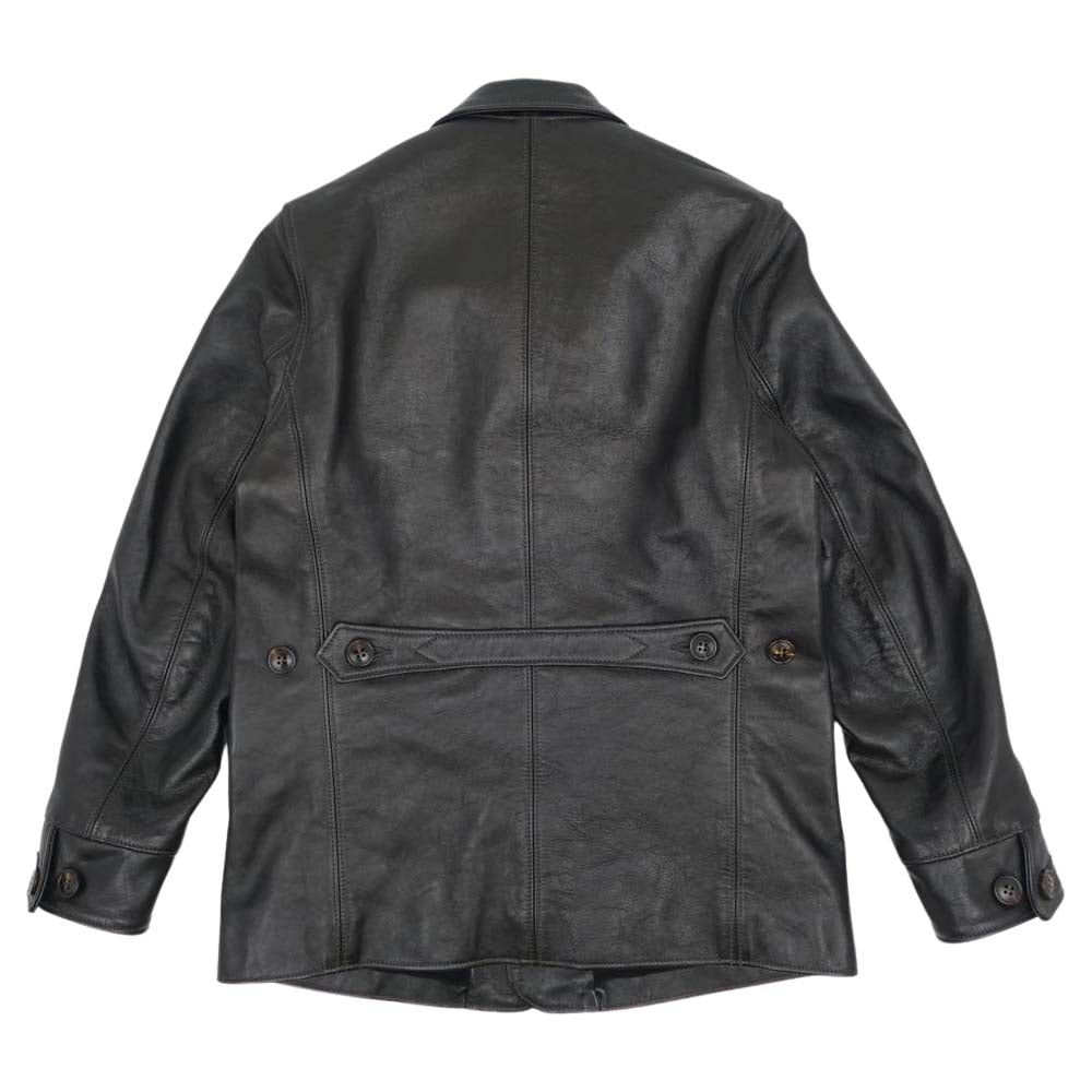 The REAL McCOY'S ザリアルマッコイズ 未使用 JOE MCCOY ジョーマッコイ LEATHER CAR COAT ホースハイド レザー カーコート ブラック系 36【新古品】【未使用】【中古】