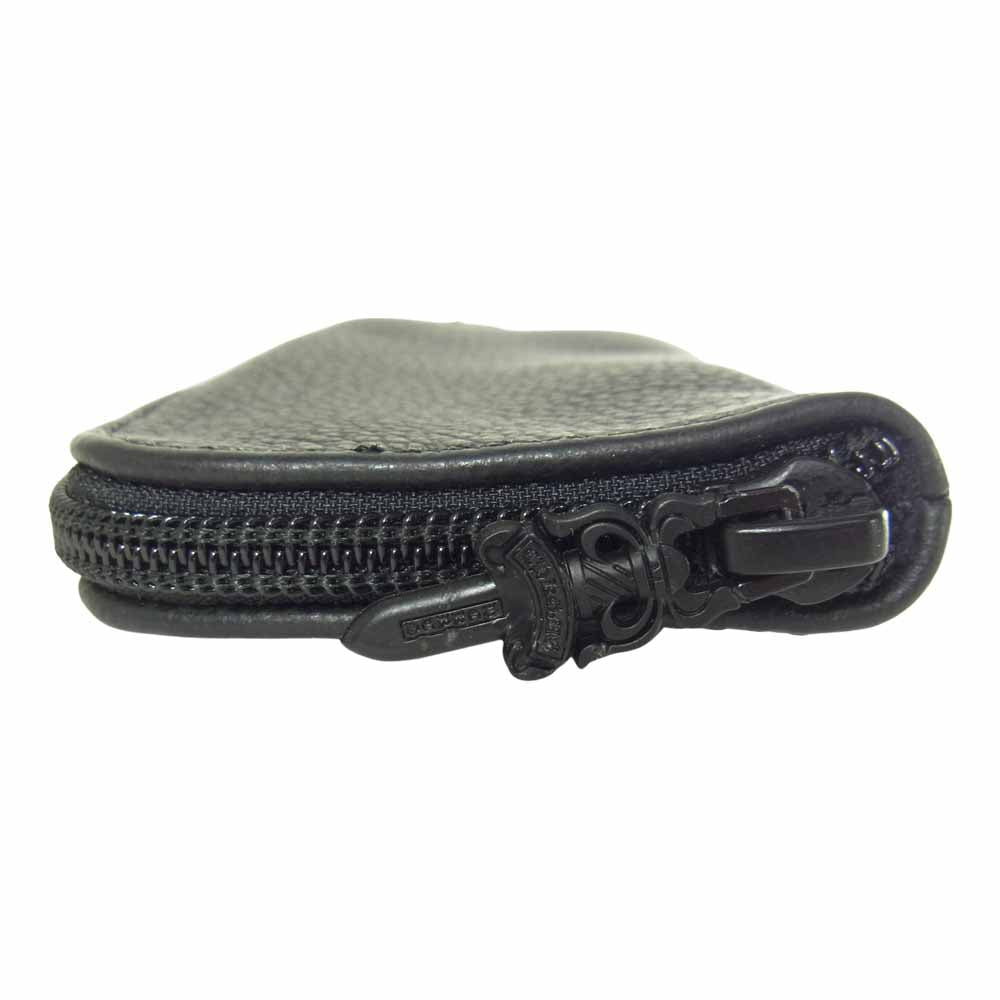 CHROME HEARTS クロムハーツ（原本無） EYEWEAR CASE 3 CHプラスパッチレザー アイウェア メガネ 眼鏡 ケース ブラック系【中古】