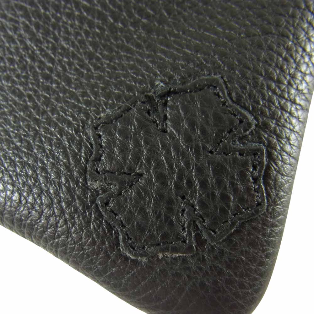 CHROME HEARTS クロムハーツ（原本無） EYEWEAR CASE 3 CHプラスパッチレザー アイウェア メガネ 眼鏡 ケース ブラック系【中古】