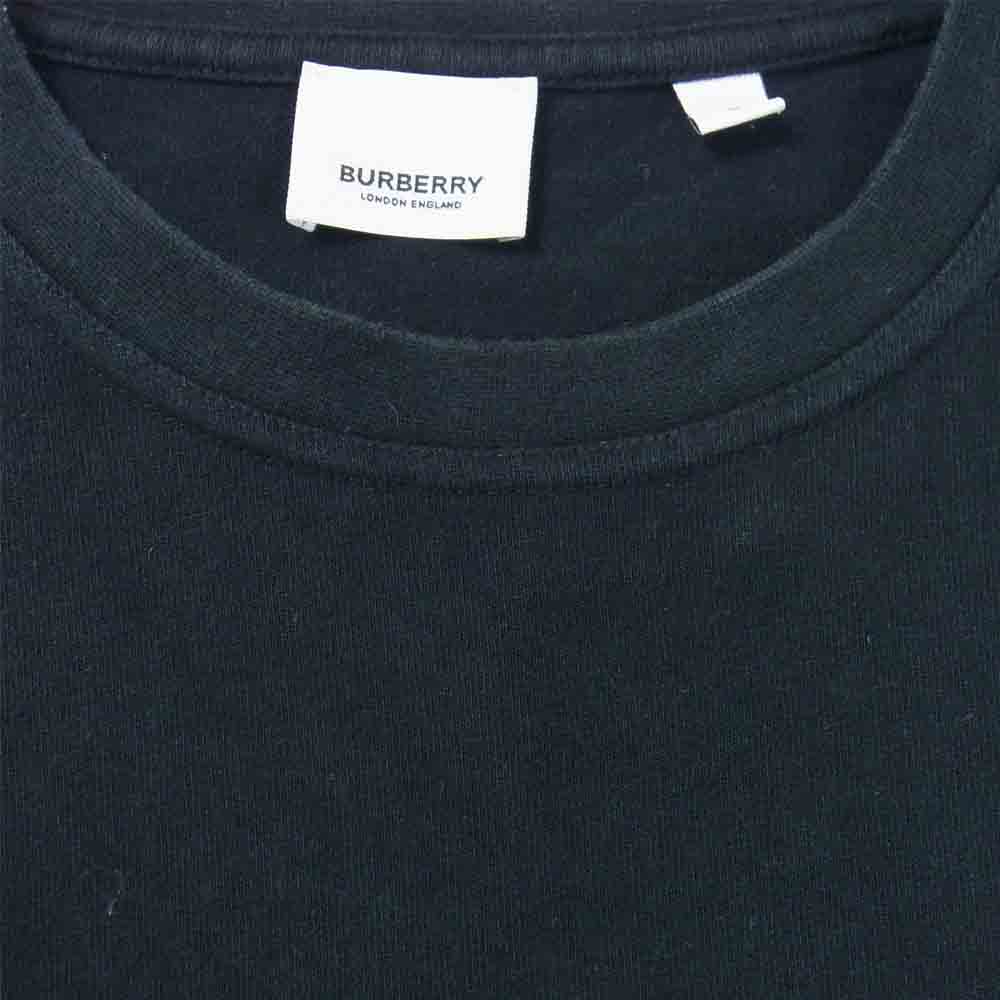 BURBERRY バーバリー 20AW 8029139 リカルドティッシ FERNFORD ロゴプリントレイヤードスリーブ 長袖Ｔシャツ ブラック系 M【中古】