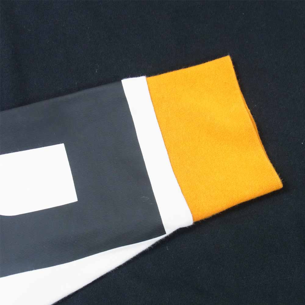 BURBERRY バーバリー 20AW 8029139 リカルドティッシ FERNFORD ロゴプリントレイヤードスリーブ 長袖Ｔシャツ ブラック系 M【中古】