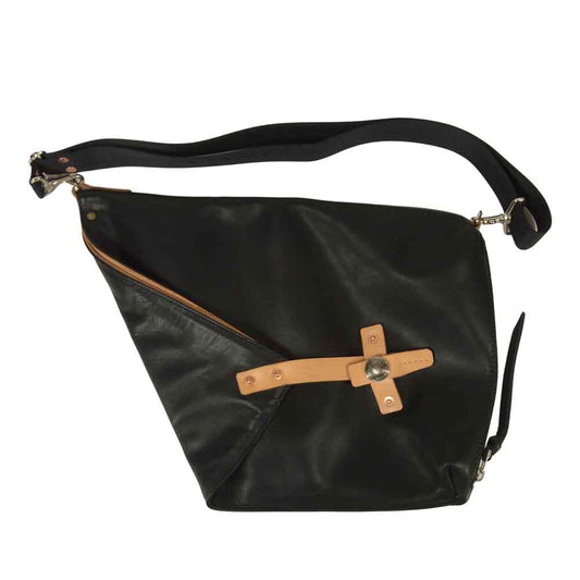 REDMOON レッドムーン レザー ショルダーバッグ 日本製 ブラック系【中古】