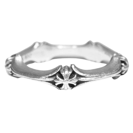 CHROME HEARTS クロムハーツ（原本無） PLUS & BONE RING プラス アンド ボーン リング シルバー系 22号程度【中古】