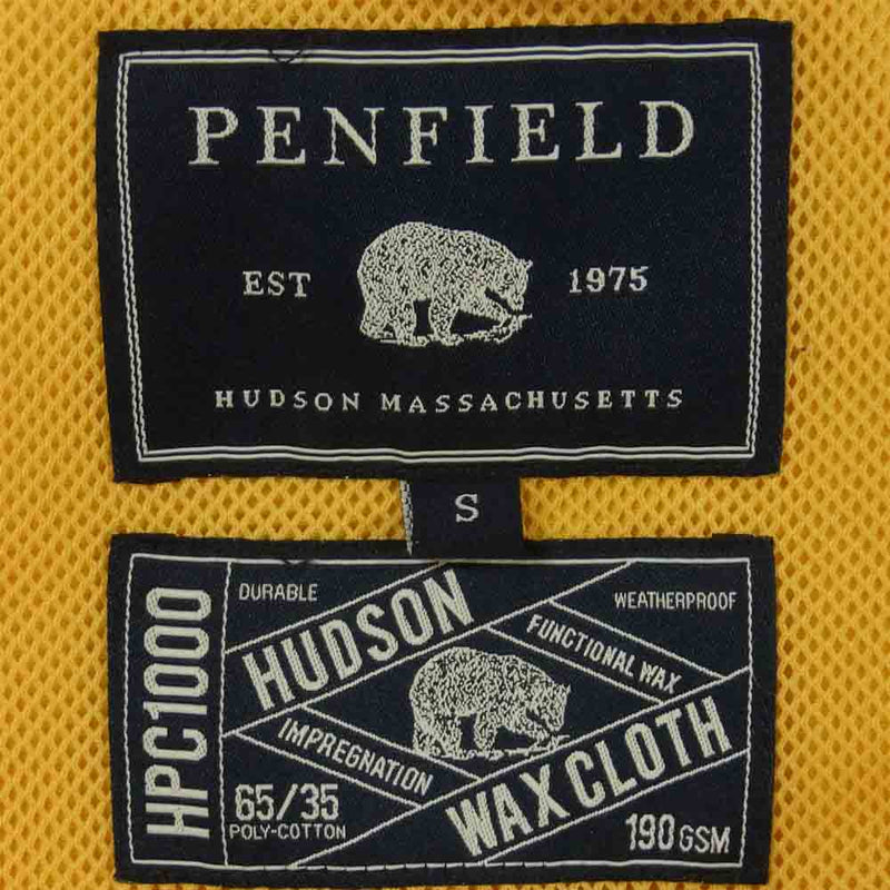 PEN FIELD ペンフィールド 65/35 HUDSON WAX マウンテンパーカー ジャケット 中国製 イエロー系 S【中古】