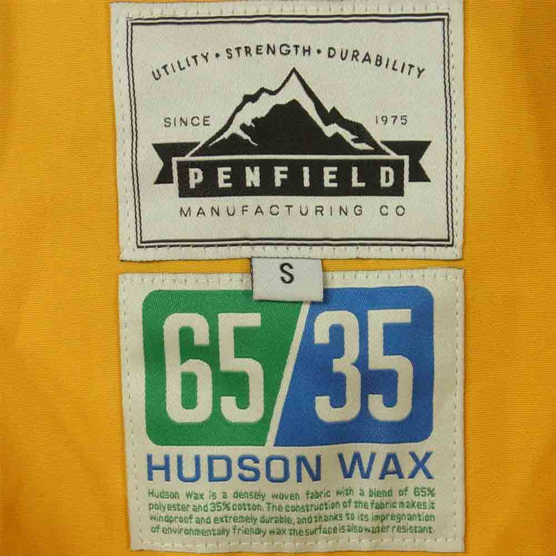 PEN FIELD ペンフィールド 65/35 HUDSON WAX マウンテンパーカー ジャケット 中国製 オレンジ系 S【中古】