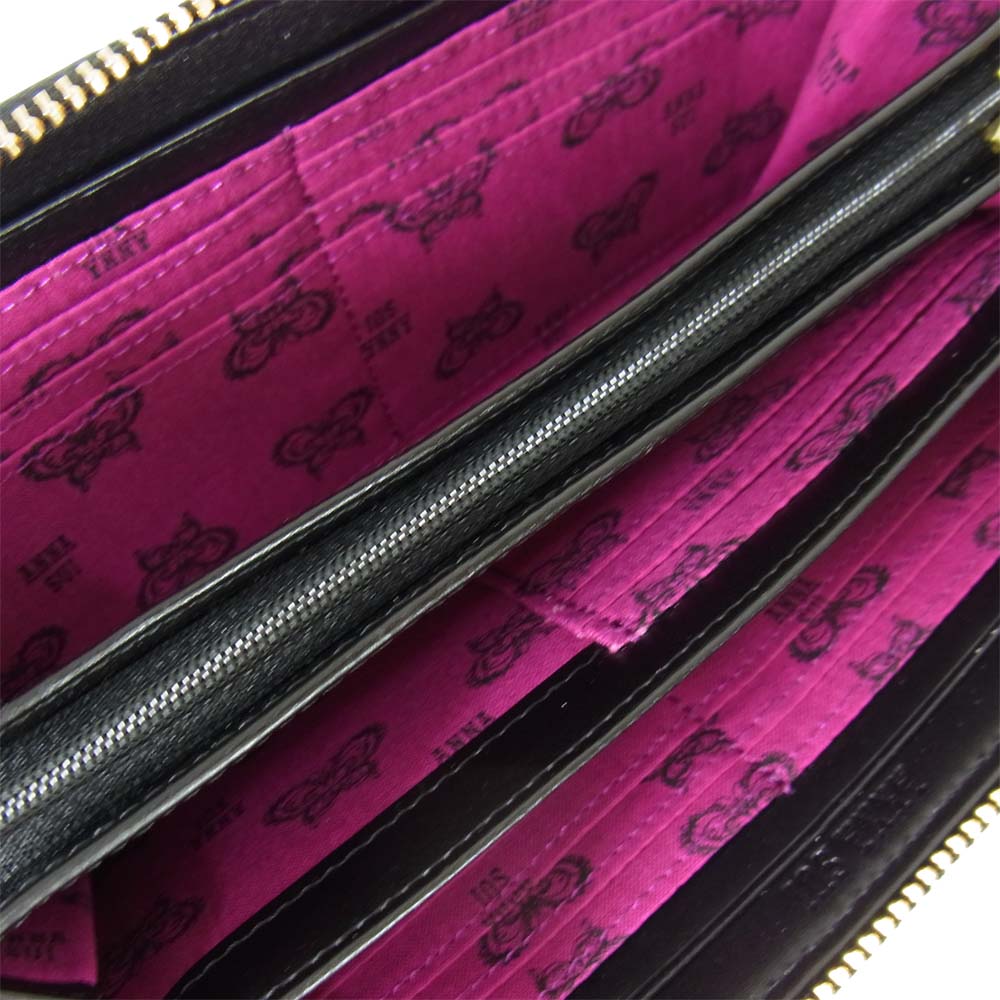 ANNA SUI アナスイ 313980 スパークリングナイト ラウンド ファスナー 財布 ネイビー系【新古品】【未使用】【中古】