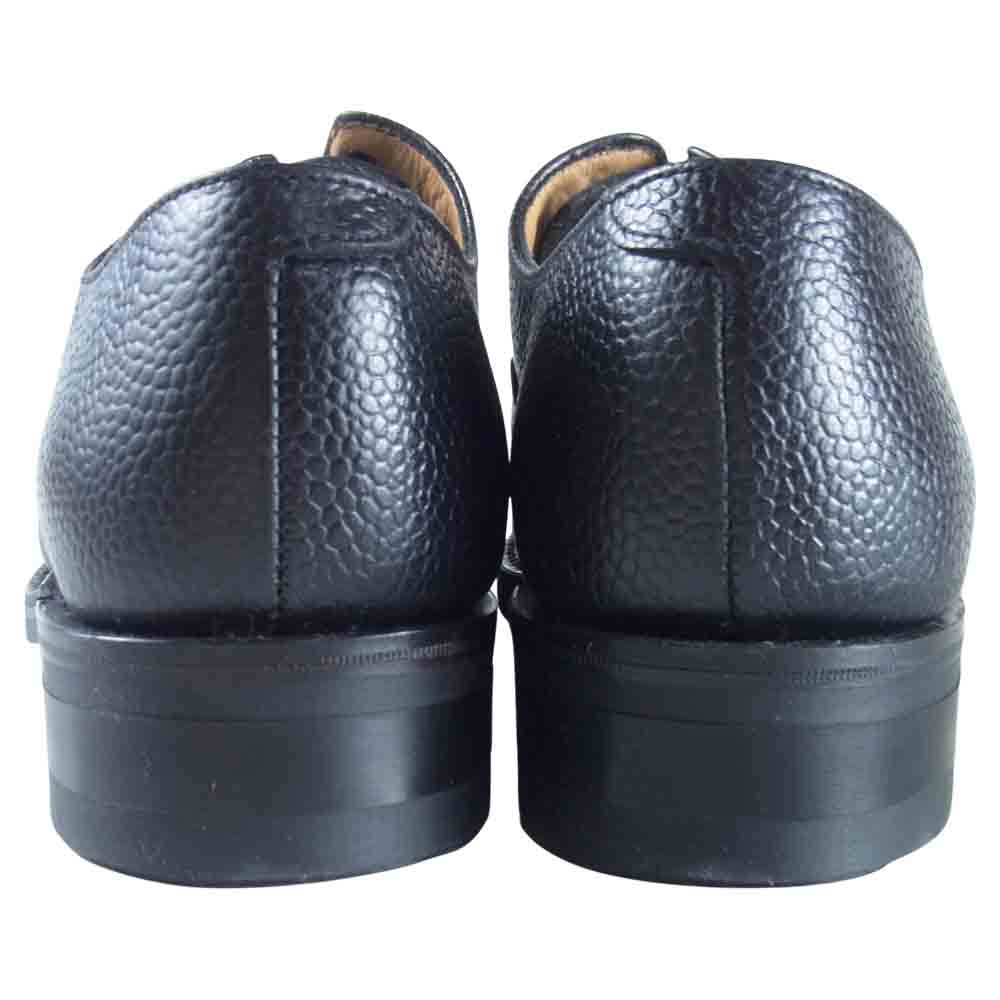 SANDERS サンダース 9696BG MADE IN ENGLAND グレイン レザー オックスフォード シューズ ブラック系 8【極上美品】【中古】