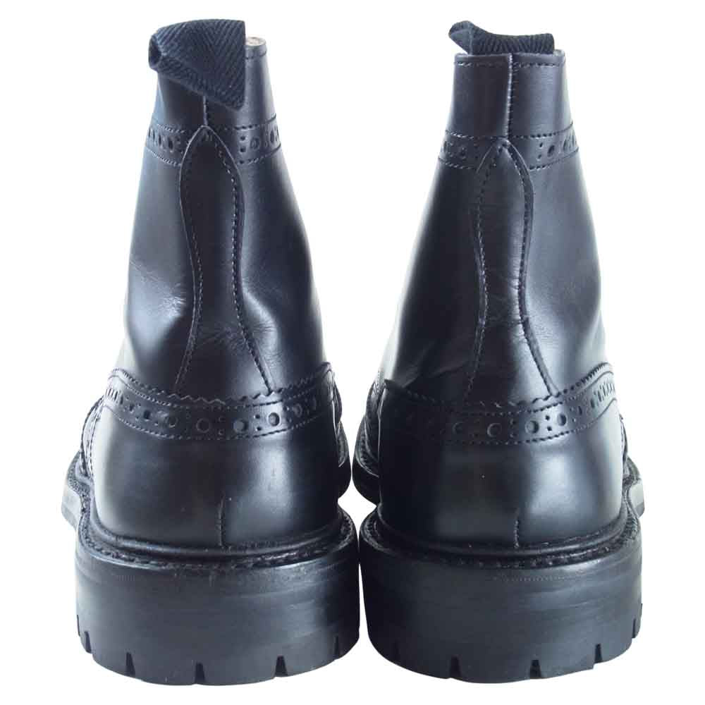 Tricker's トリッカーズ M2508 BROGUE BOOT モールトン コマンドソール カントリーブーツ ブラック系 9【中古】