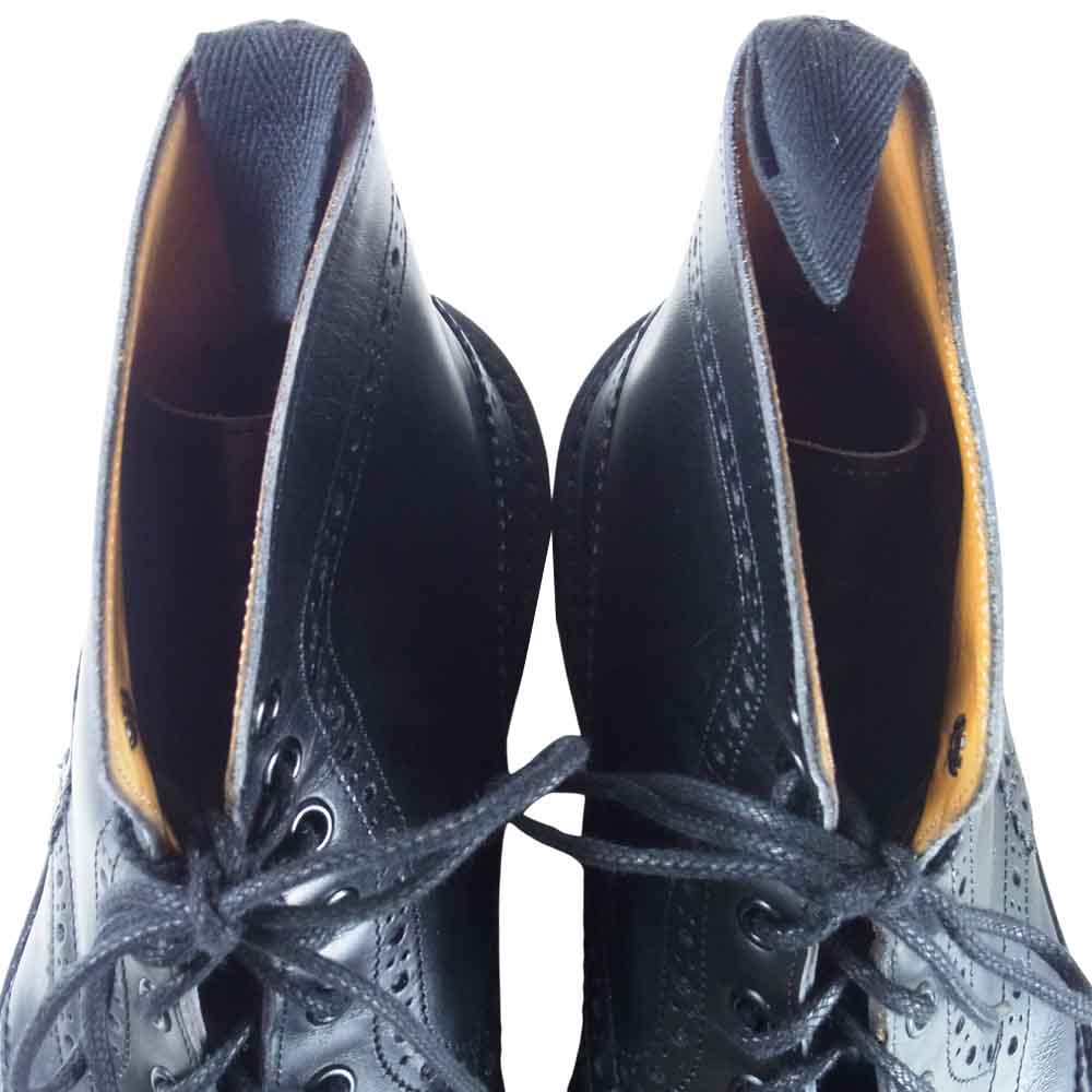 Tricker's トリッカーズ M2508 BROGUE BOOT モールトン コマンドソール カントリーブーツ ブラック系 9【中古】
