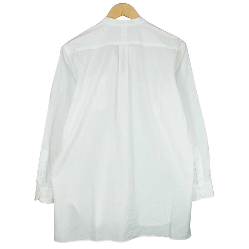 COMOLI コモリ バンドカラーシャツ ホワイト ホワイト系【中古】