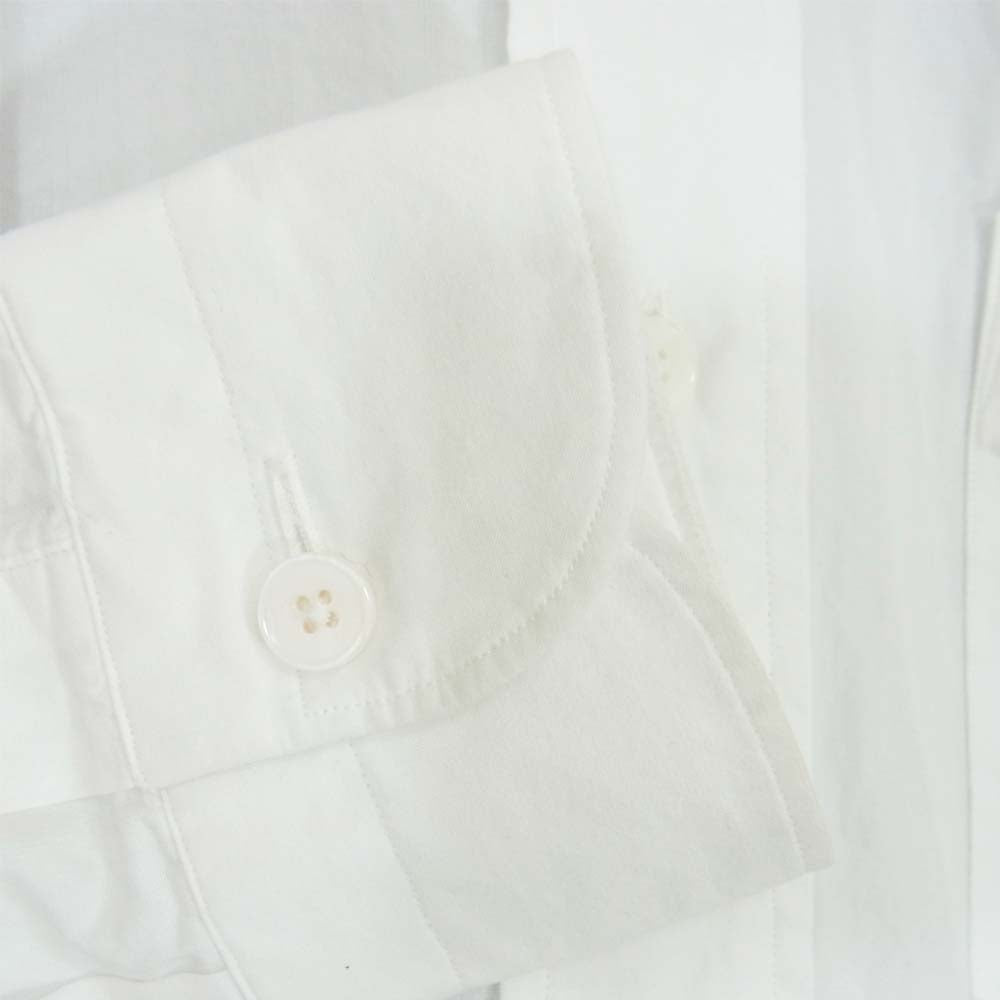 COMOLI コモリ バンドカラーシャツ ホワイト ホワイト系【中古】