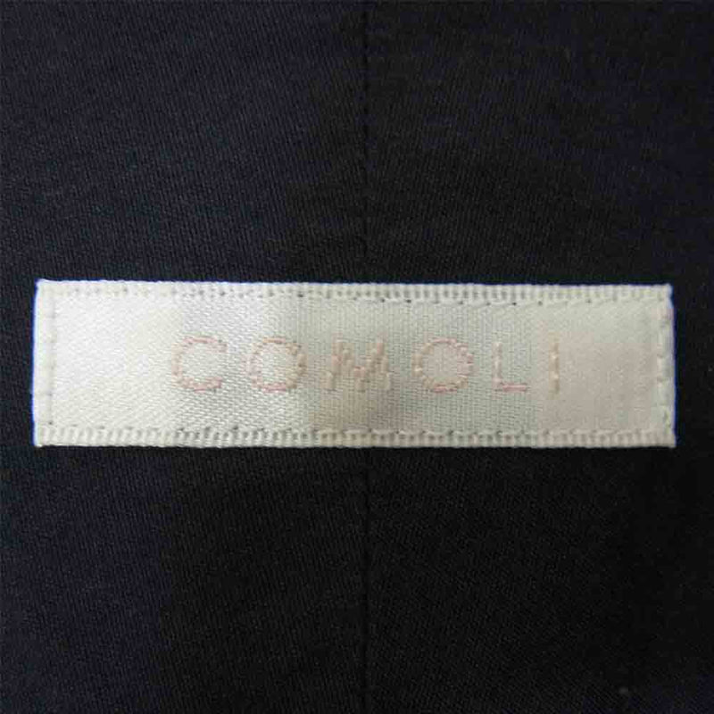 COMOLI コモリ 20AW S03-02002 バンドカラーシャツ ネイビー ネイビー系【中古】