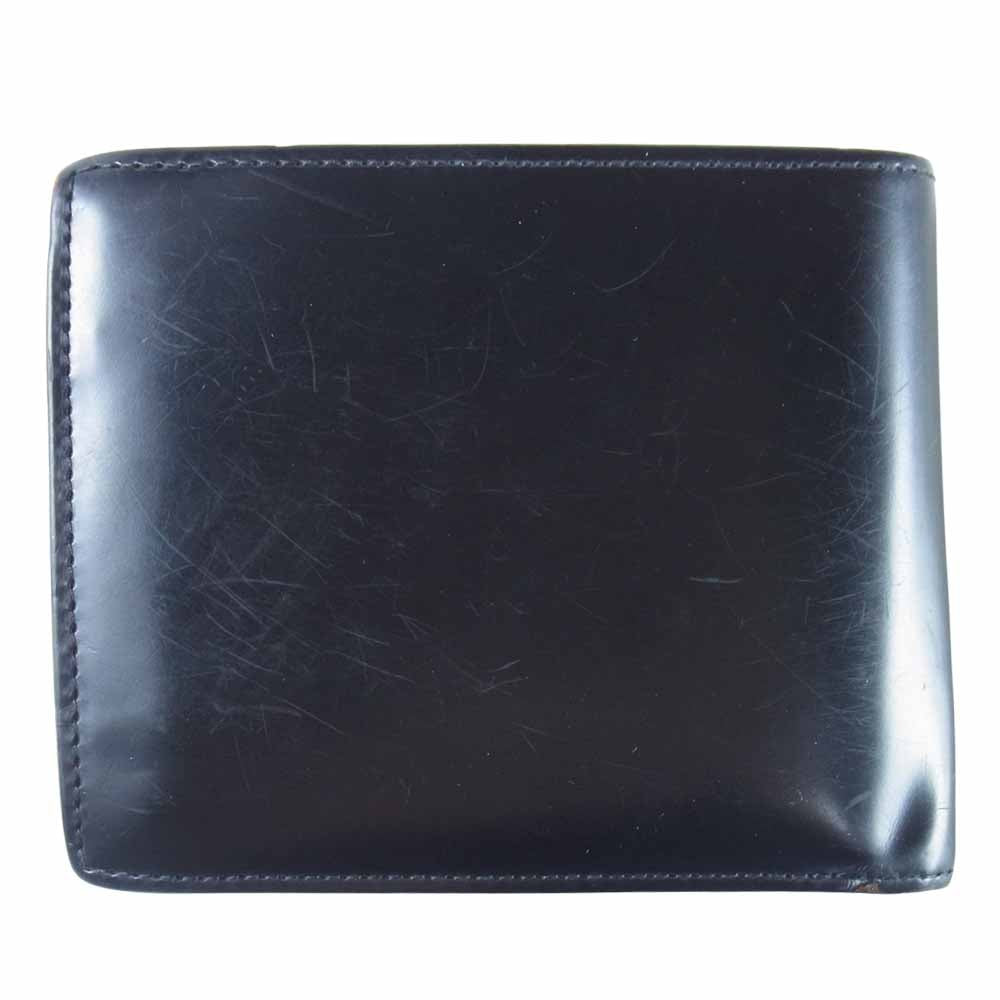 COCOMEISTER ココマイスター オークバーク バットクーム 二つ折り 財布 ウォレット ブラック系【中古】