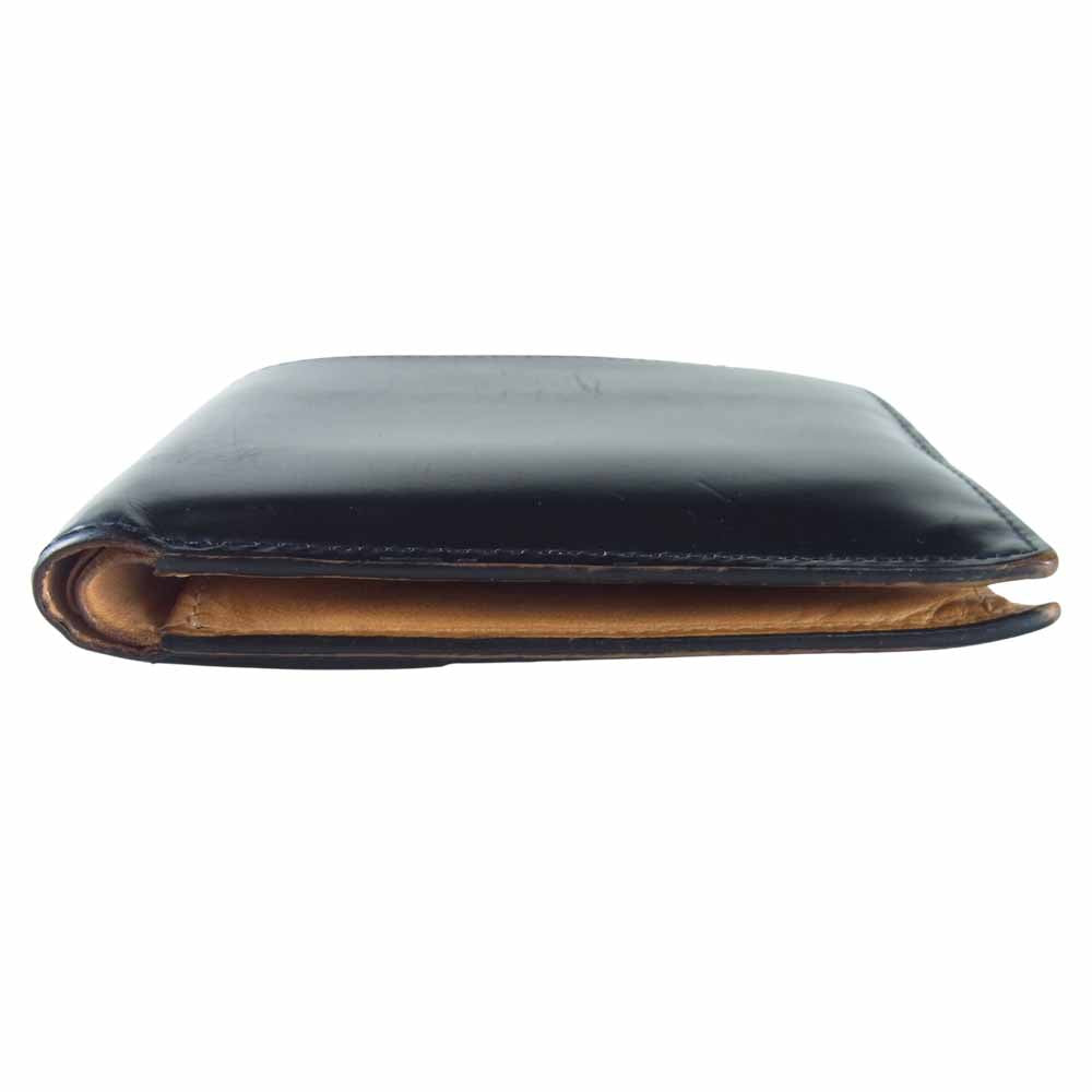 COCOMEISTER ココマイスター オークバーク バットクーム 二つ折り 財布 ウォレット ブラック系【中古】