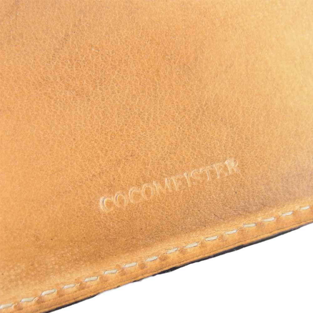 COCOMEISTER ココマイスター オークバーク バットクーム 二つ折り 財布 ウォレット ブラック系【中古】