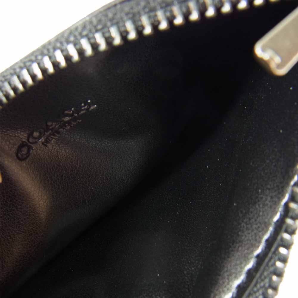 COACH コーチ F29272 ZIP CRD CASE SPT CAL レザー カード ジップ コインケース ブラック系【極上美品】【中古】