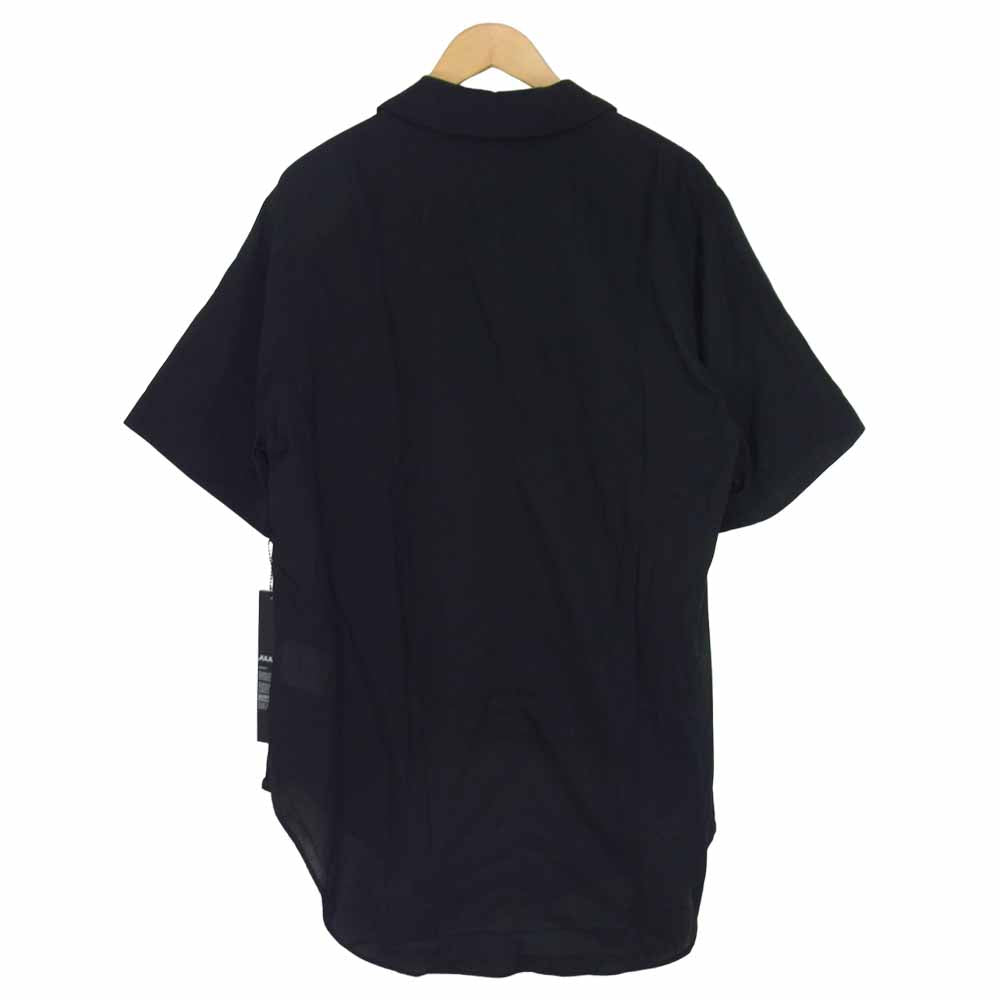 JULIUS ユリウス 707SHM4 SS STAND COLLAR SHIRT スタンドカラー 半袖シャツ ブラック系 2【新古品】【未使用】【中古】