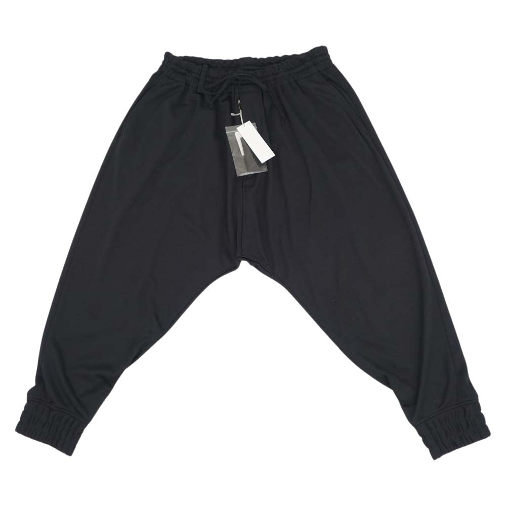 Yohji Yamamoto ヨウジヤマモト S'YTE UT-P47-901 Pe/Smooth Jersey Stitch Work Sarouel Rib New Normal Pants スムースジャージー サルエルパンツ ブラック系 3【新古品】【未使用】【中古】