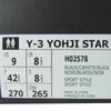 Yohji Yamamoto ヨウジヤマモト Y-3 ワイスリー H02578 YOHJI STAR レザー スニーカー ブラック系 27cm【新古品】【未使用】【中古】