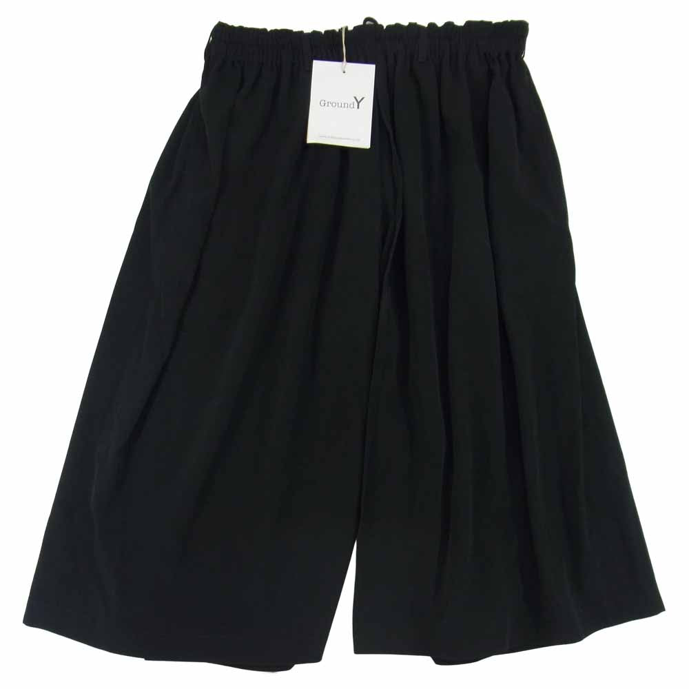 Yohji Yamamoto ヨウジヤマモト GroundY GT-P13-500 Vintage Decyne HAKAMA Pants ヴィンテージデシン ハカマ パンツ ブラック系 03【新古品】【未使用】【中古】
