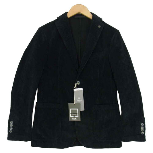 nano universe ナノユニバース HAVANA コーデュロイ 2Bジャケット ブラック系 44【新古品】【未使用】【中古】