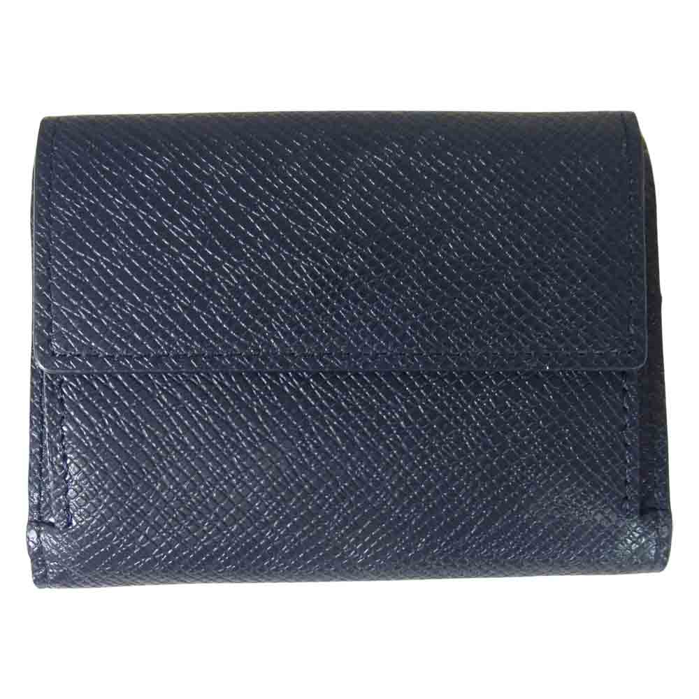 PELLE MORBIDA ペッレモルビダ PMO-BA322 Barca バルカ カウレザー　キーケース　三つ折り財布 ネイビー系【新古品】【未使用】【中古】
