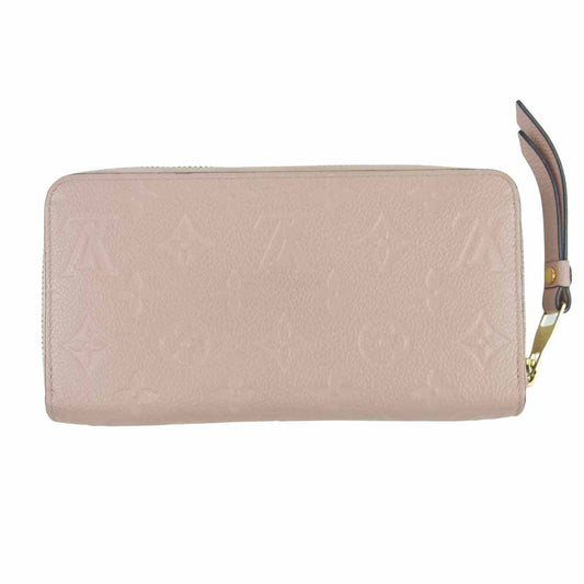 LOUIS VUITTON ルイ・ヴィトン M64090 モノグラム アンプラント ジッピー ウォレット 財布 ピンク系【中古】