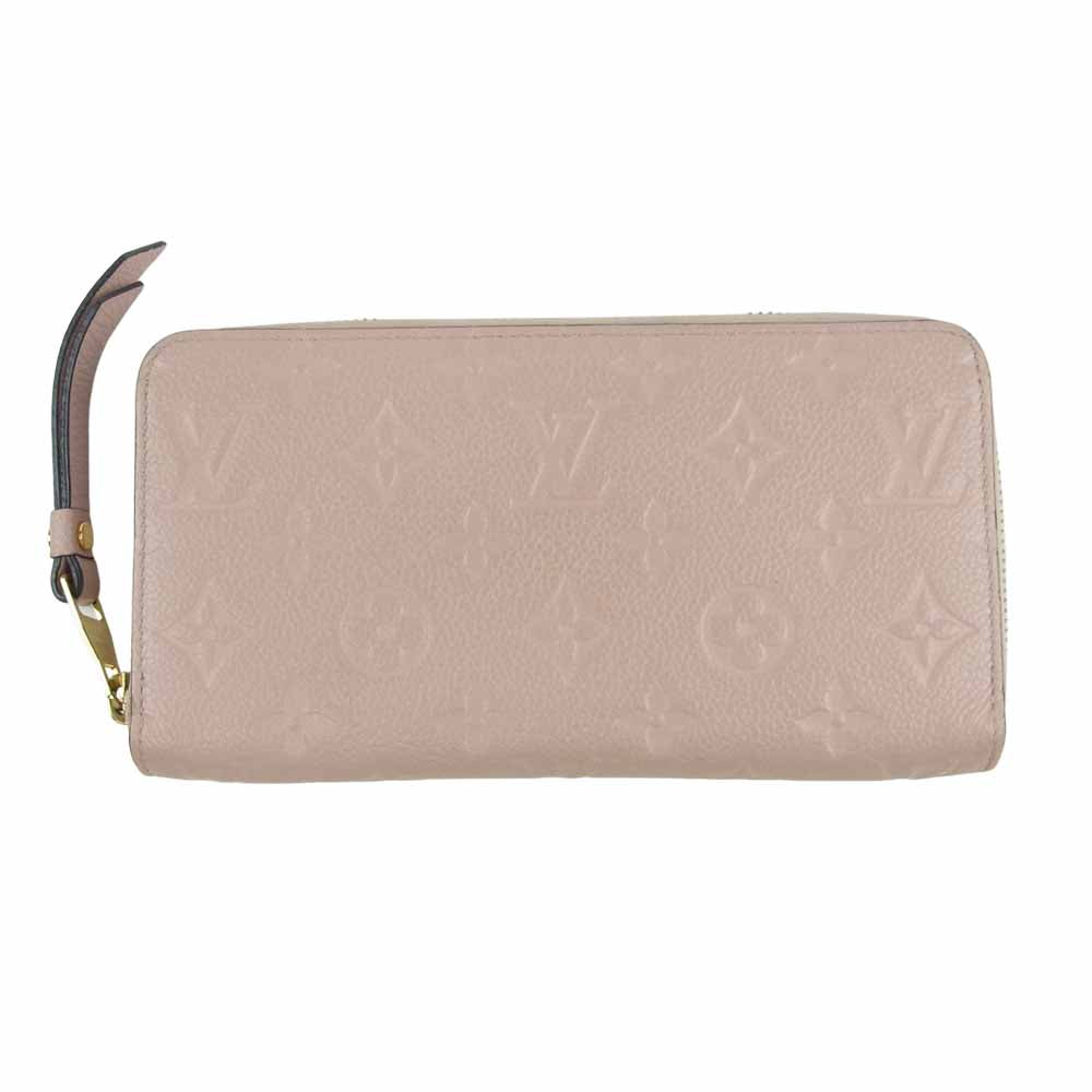 LOUIS VUITTON ルイ・ヴィトン M64090 モノグラム アンプラント ジッピー ウォレット 財布 ピンク系【中古】