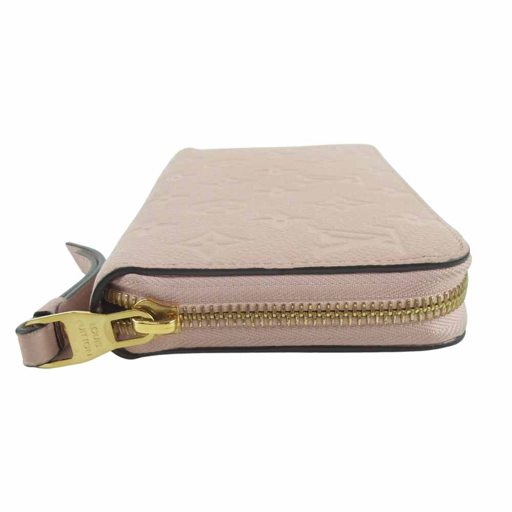 LOUIS VUITTON ルイ・ヴィトン M64090 モノグラム アンプラント ジッピー ウォレット 財布 ピンク系【中古】