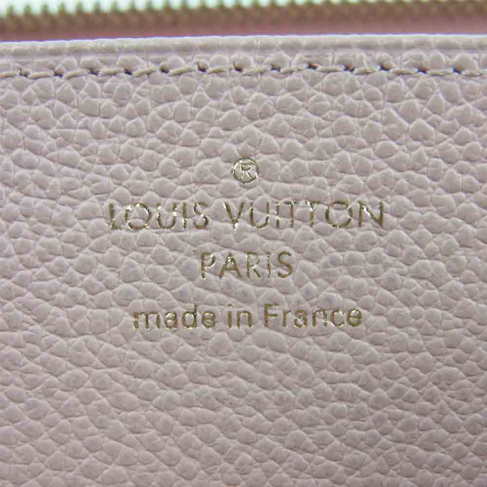 LOUIS VUITTON ルイ・ヴィトン M64090 モノグラム アンプラント ジッピー ウォレット 財布 ピンク系【中古】