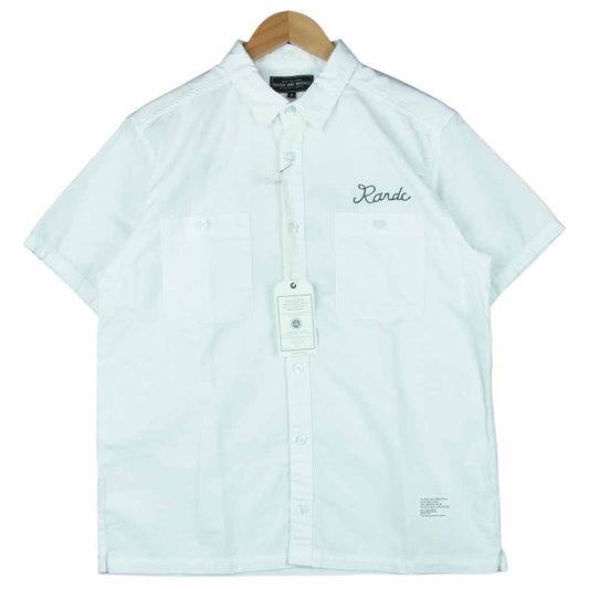 ROUGH and RUGGED ラフアンドラゲッド RR14-SS-SP-S01 YOUTH LS ユース 半袖 シャツ ホワイト系 L【新古品】【未使用】【中古】