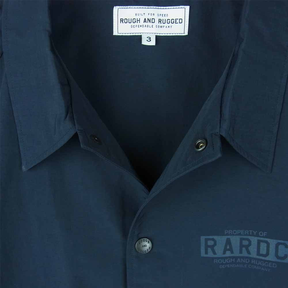 ROUGH and RUGGED ラフアンドラゲッド RR18-4-S02 VISION SS ヴィジョン 半袖 シャツ ダークネイビー系【極上美品】【中古】
