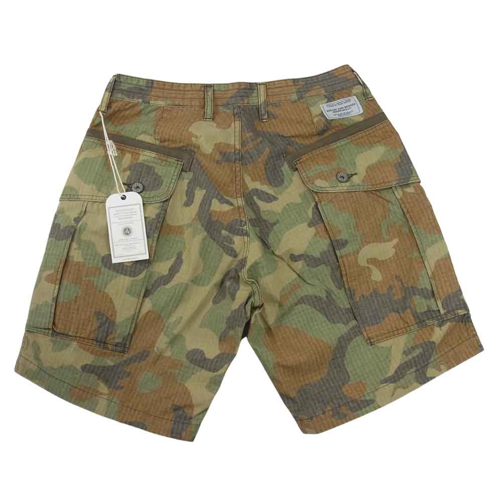 ROUGH and RUGGED ラフアンドラゲッド RR17-5-P02 DART DIVER ダート ダイバー カモ柄 ショートパンツ マルチカラー系 2【新古品】【未使用】【中古】
