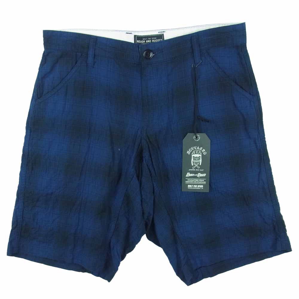 ROUGH and RUGGED ラフアンドラゲッド RR13-5-P02 RYAN ライアン ショート パンツ ブルー系 S【新古品】【未使用】【中古】