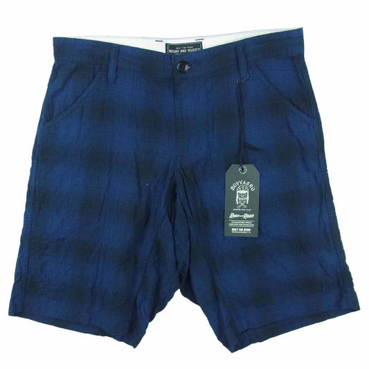 ROUGH and RUGGED ラフアンドラゲッド RR13-5-P02 RYAN ライアン ショート パンツ ブルー系 S【新古品】【未使用】【中古】