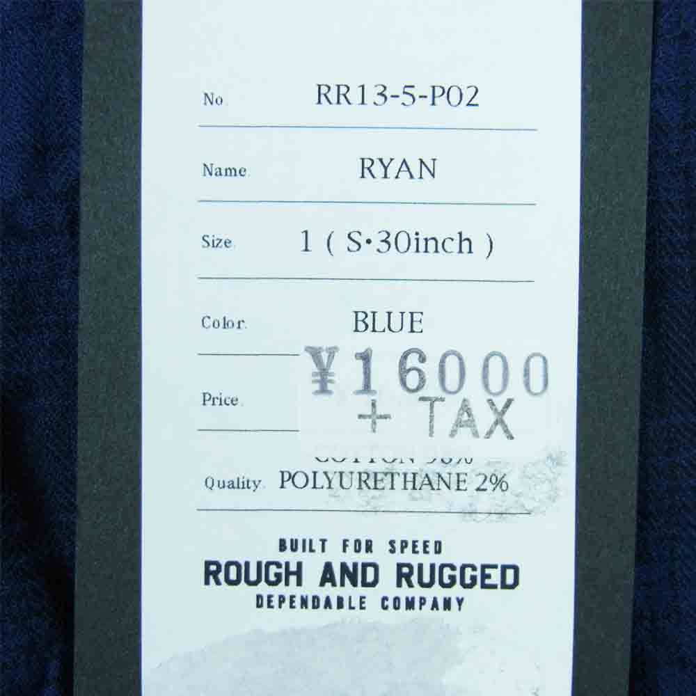 ROUGH and RUGGED ラフアンドラゲッド RR13-5-P02 RYAN ライアン ショート パンツ ブルー系 S【新古品】【未使用】【中古】