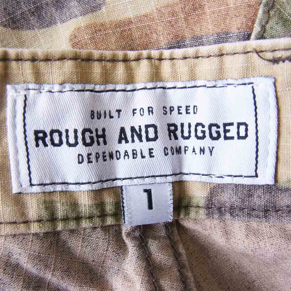 ROUGH and RUGGED ラフアンドラゲッド RR17-5-P02 DART DIVER ダート ダイバー カモ柄 ショートパンツ マルチカラー系 1【新古品】【未使用】【中古】