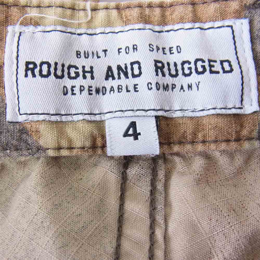 ROUGH and RUGGED ラフアンドラゲッド RR17-5-P02 DART DIVER ダート ダイバー カモ柄 ショートパンツ マルチカラー系 4【新古品】【未使用】【中古】
