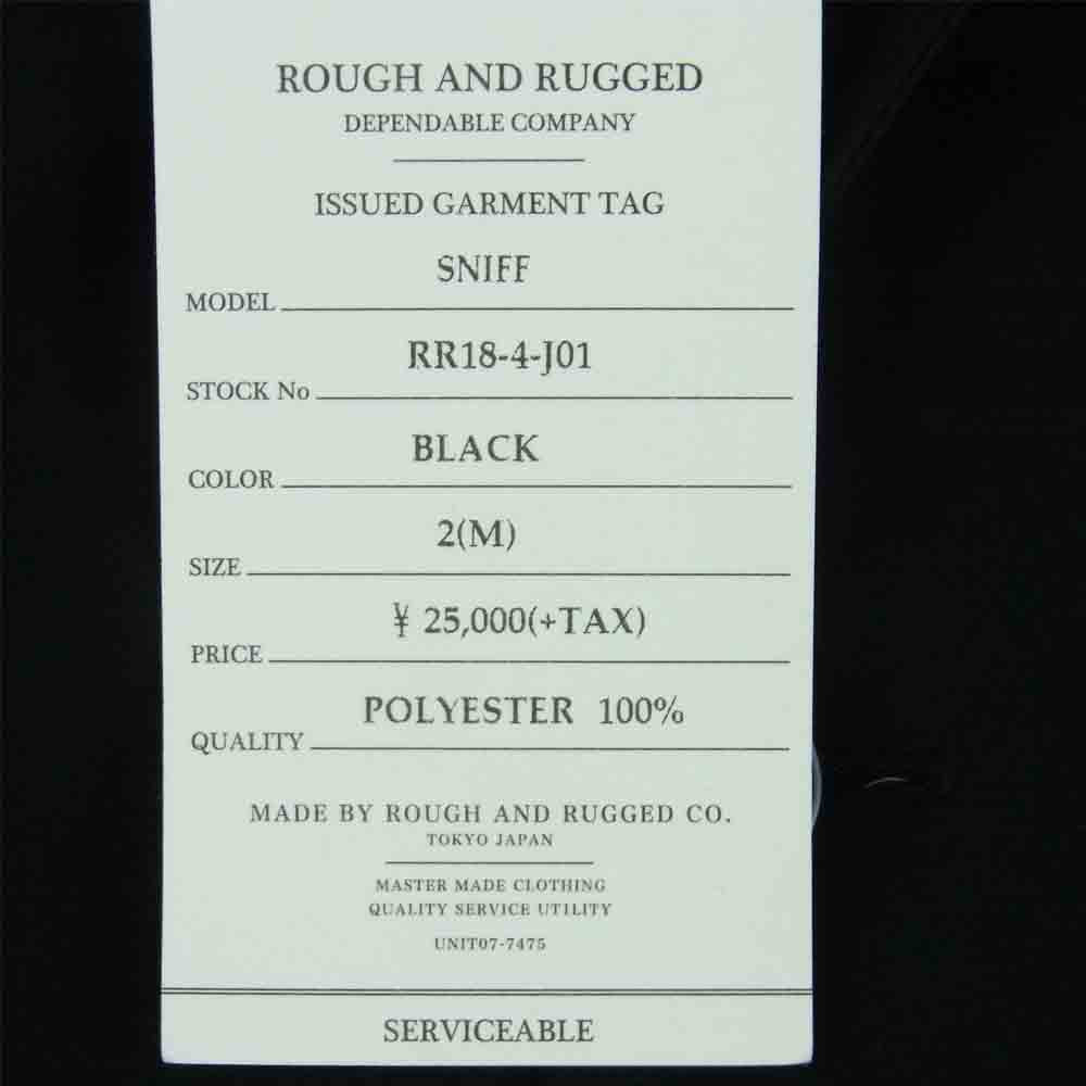 ROUGH and RUGGED ラフアンドラゲッド 18SS RR18-4-J01 SNIFF スニフ トラベル ジャケット ブラック系 M【新古品】【未使用】【中古】