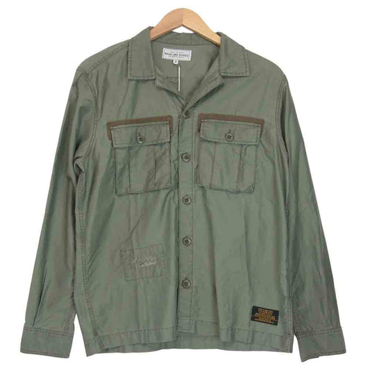 ROUGH and RUGGED ラフアンドラゲッド RR17-2-S01 DENIRO デニーロ 長袖 シャツ オリーブ系 2【新古品】【未使用】【中古】