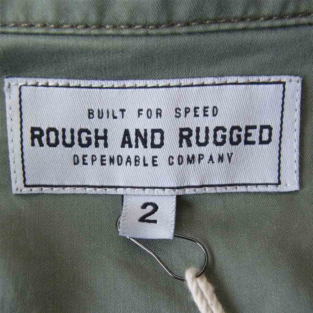 ROUGH and RUGGED ラフアンドラゲッド RR17-2-S01 DENIRO デニーロ 長袖 シャツ オリーブ系 2【新古品】【未使用】【中古】
