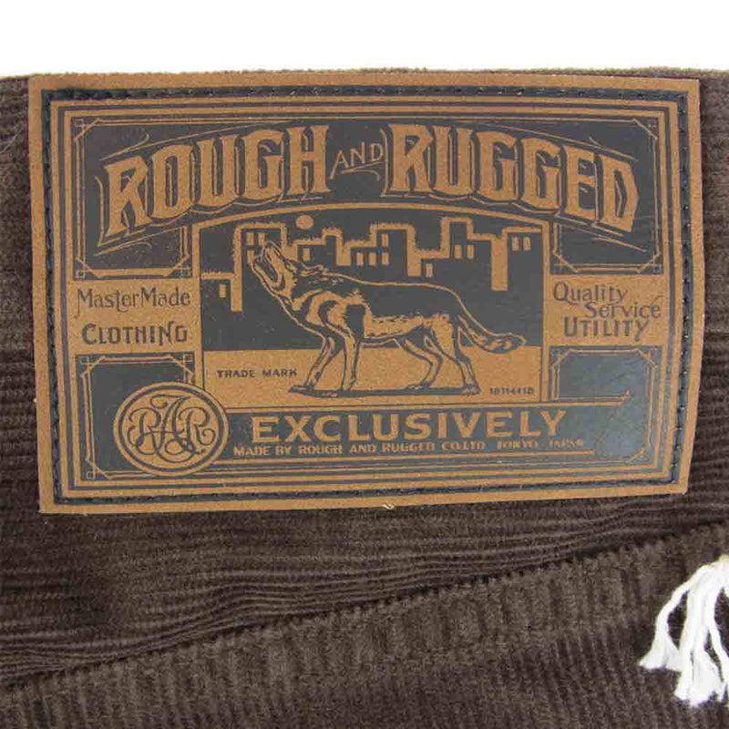 ROUGH and RUGGED ラフアンドラゲッド RR17-10-P01 EDGE エッジ コーデュロイ パンツ ブラウン系 2【新古品】【未使用】【中古】