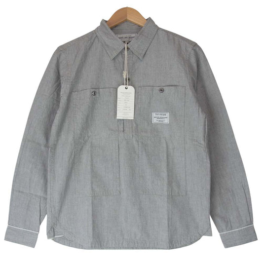 ROUGH and RUGGED ラフアンドラゲッド RR17-3-S01 VINCENT ヴィンセント 長袖 シャツ グレー系 1【新古品】【未使用】【中古】