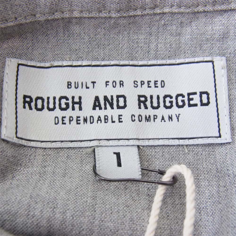 ROUGH and RUGGED ラフアンドラゲッド RR17-3-S01 VINCENT ヴィンセント 長袖 シャツ グレー系 1【新古品】【未使用】【中古】