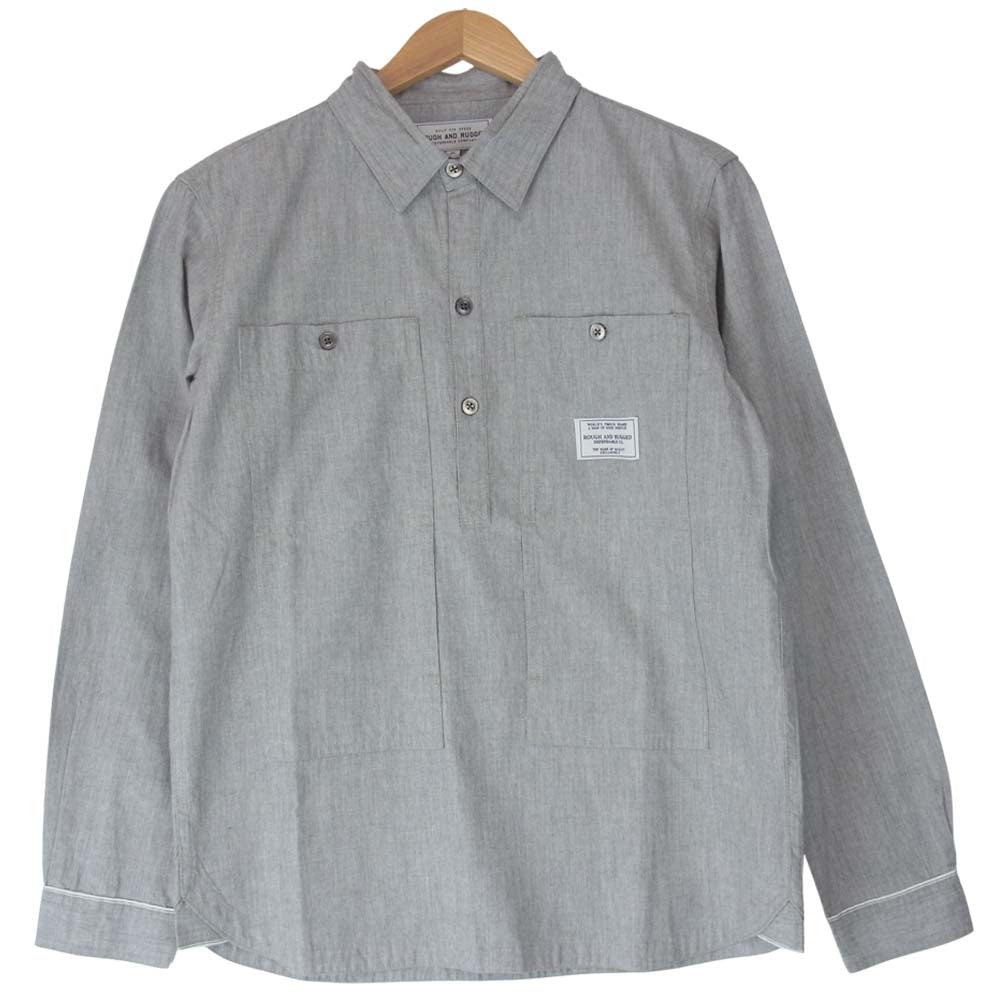 ROUGH and RUGGED ラフアンドラゲッド RR17-3-S01 VINCENT ヴィンセント 長袖 シャツ グレー系 2【新古品】【未使用】【中古】